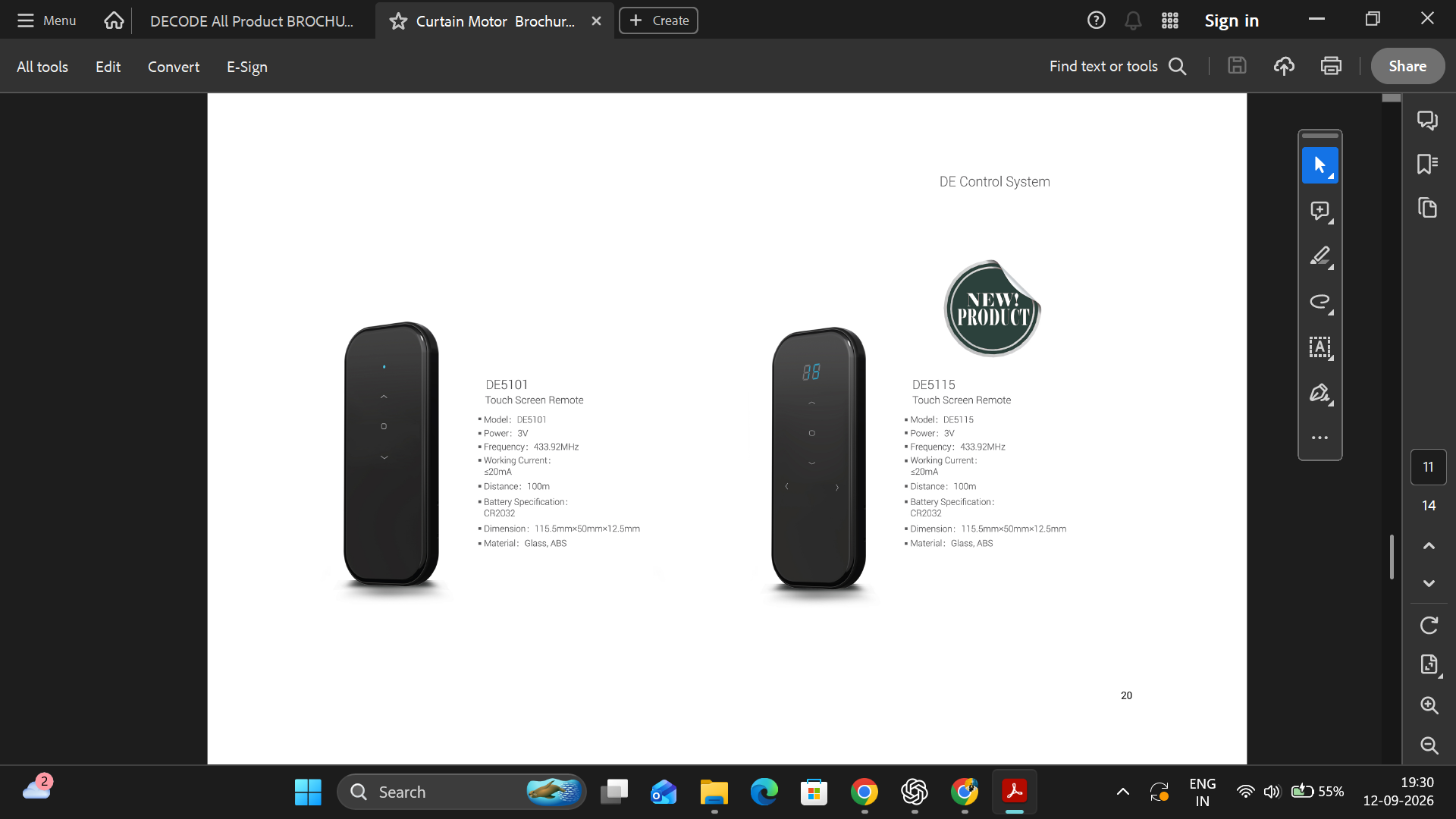 Single and 15-channel remote comparison